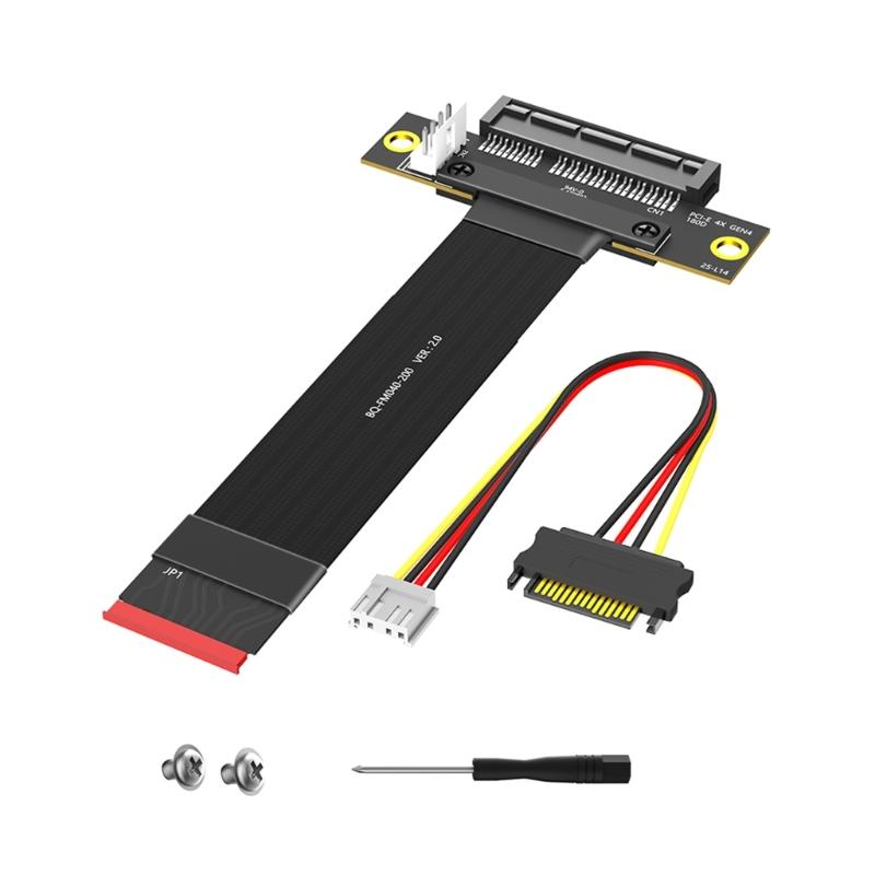 M.2 Key M PCIe4.0 4X Erweiterungsadapter 20CM Flexibles Kabel Stabile Signalübertragung