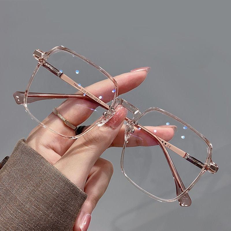 Fashionable Large Frame Ultra Light Reading Glasses for Women, High-definition Anti Blue Light Reading Glasses, 0 To+400
