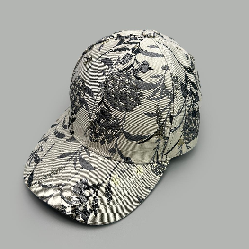 Ethnic Style Flower Embroidery Printed Baseball Cap Ladies Elegant Fashion Casual Outdoor Cap