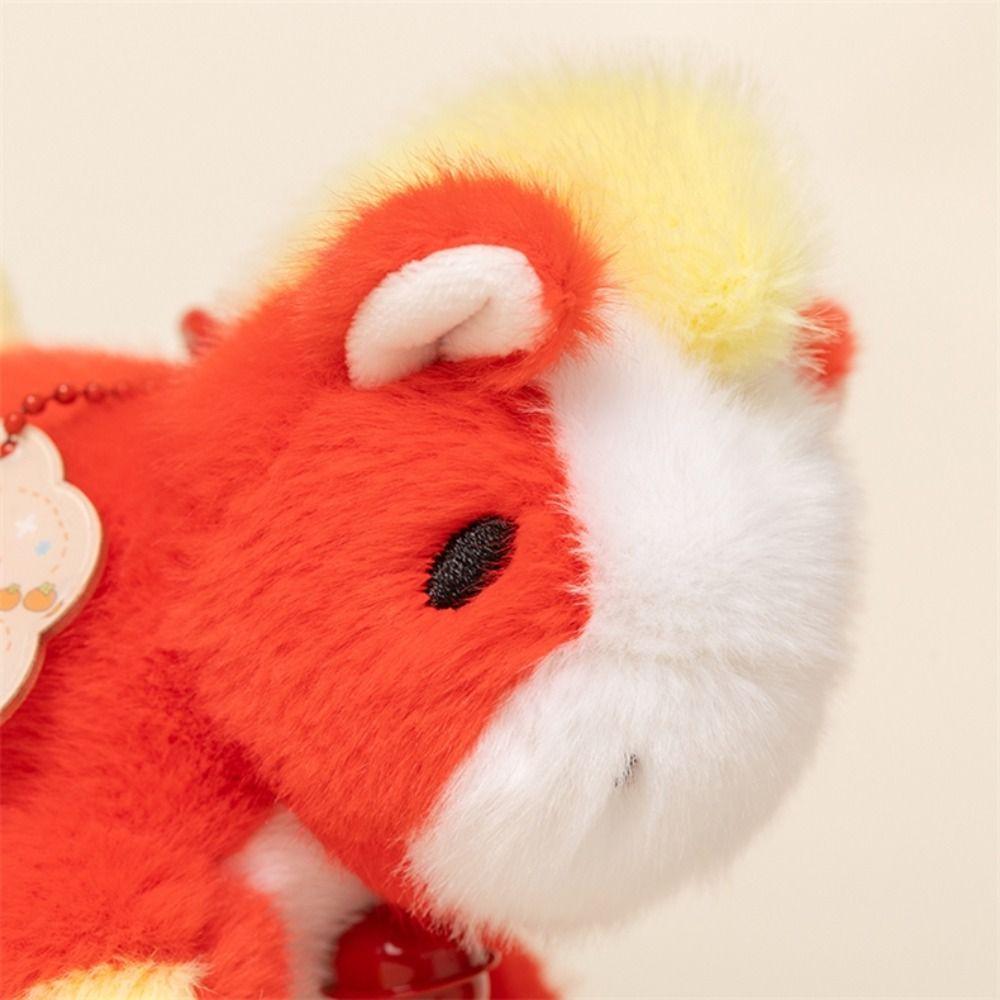 Cute Style Pony Plush Pendant Soft Stuffed Plush Keychain Horse Year Lucky Pony  Bag Charm