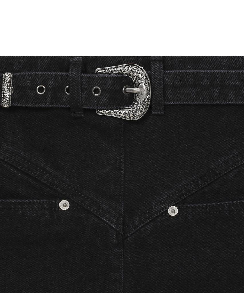 Tinsi Essential Back Belted Mini Skirt