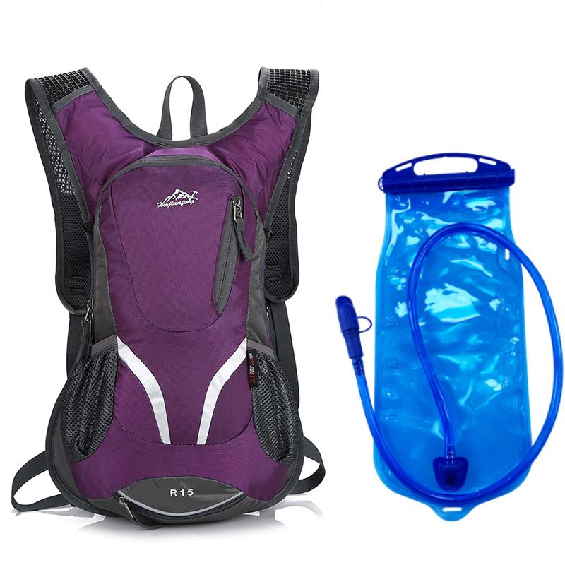 15L Outdoor Sport Cycling Climbing Water Bag Hydration Backpack Ultralight Rucksack Hiking Bike Riding Pack Bladder Knapsack