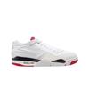 Air 4 RM Weiß Fire Red Herren Sneaker Varsity-Rot Schwarz Neutralgrau FQ7939-102