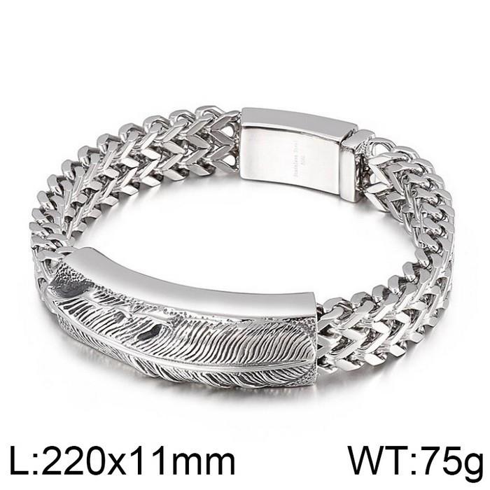 

Kalen Stainless Steel Motorcycle Men s Bracelet Rock Women s Mystery Symbol Arrow Charm Trend Jewelry Chunky Wristband Accessory 23cm