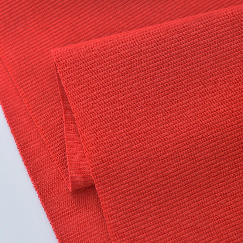 Tecido Canelado Algodão Elastano Tricô Elástico Punho Cós Perna Braços Moletom Parte Inferior Camiseta Tops Acabamento Canelado Jersey Tecido Canelado