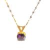 Explosive V-shaped Geometric Square Diamond Pendant Necklace for Women, Simple and Hot Selling Creative Collarbone Chain
