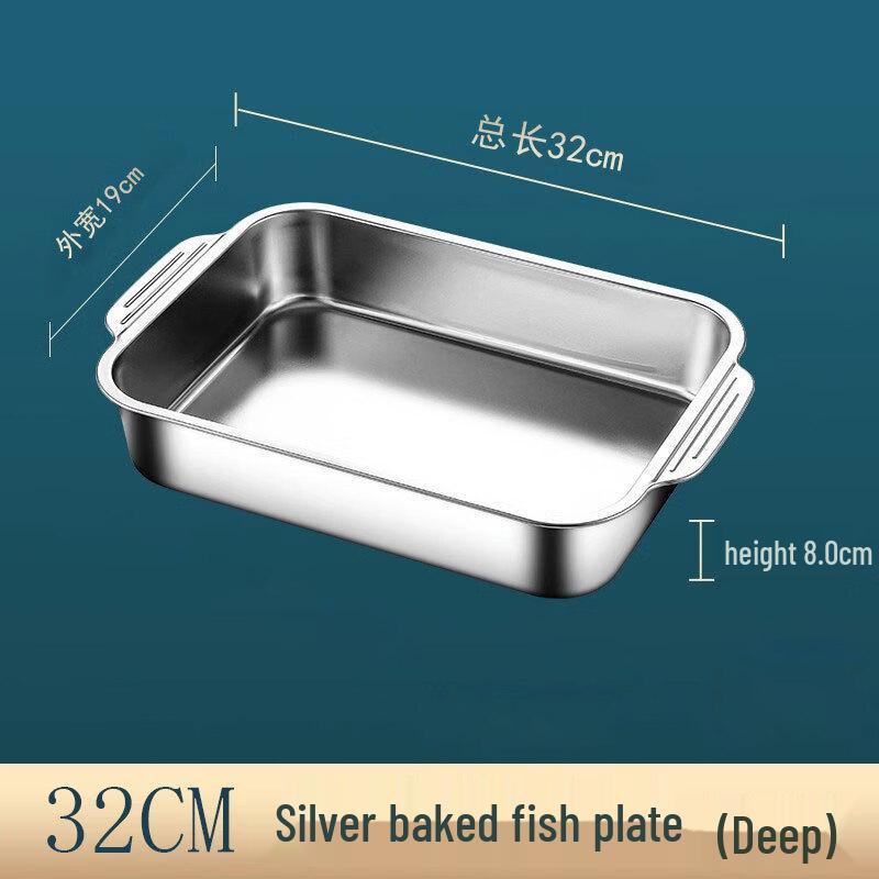 Stainless Steel Multi-Purpose Deep Dish & Seafood Plate
