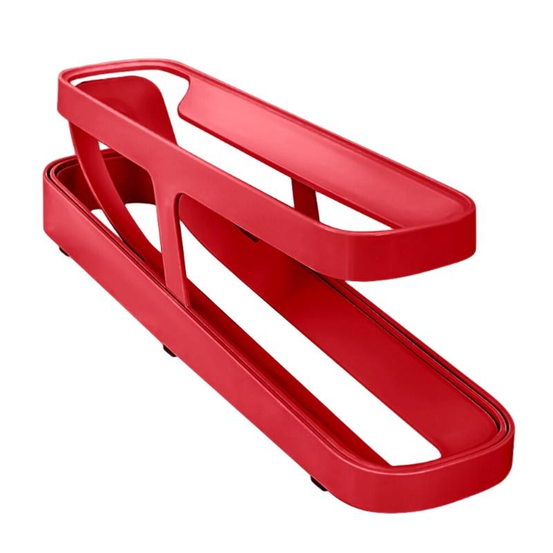 Rolldown Egg Dispenser Space-saving Egg Storage Rack For Refrigerator Gravity Feed Design Easy Egg Distribution