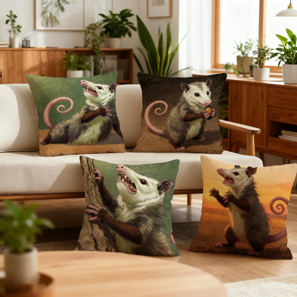 Modern Opossum cushion cover Best Home Office Coffee Pillow Sofa Printing Decoration Room Shop Car Nordic Simplicity Hit
