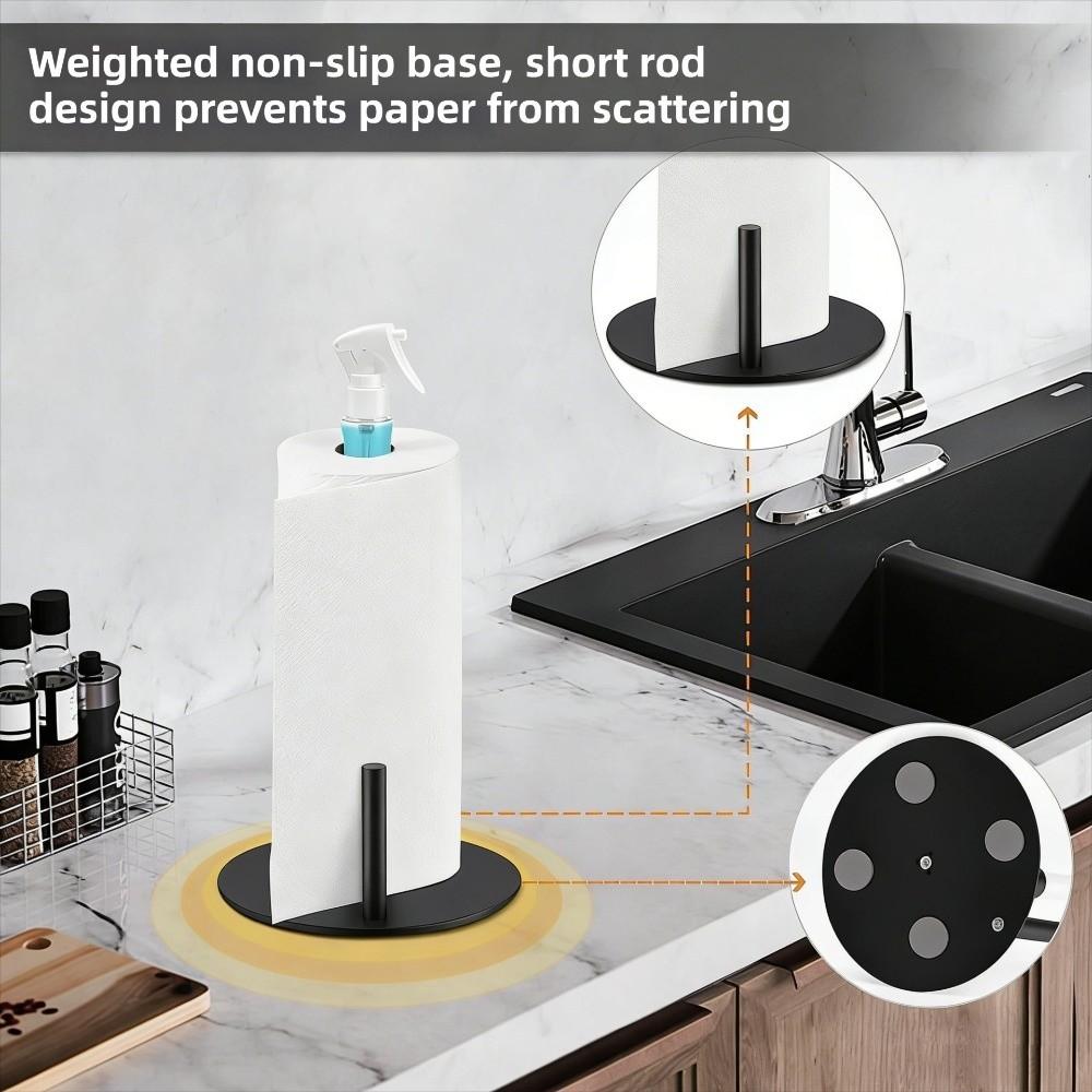 Countertop Design Paper Towel Holder with Spray Bottle Paper Towel Stand Holder  Apartment