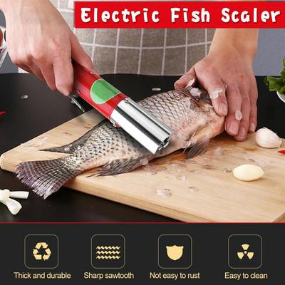 96W 2200MAH Charging Portable Electric Fish Scaler Fishing Scalers Clean Fish Remover Cleaner Descaler Scraper Seafood Tools