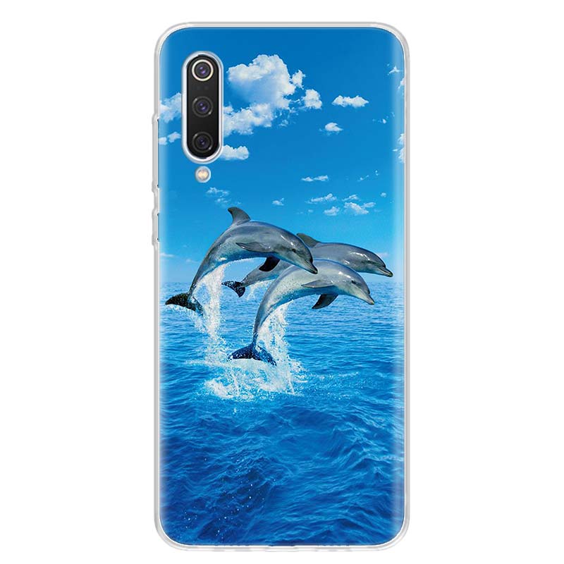 sea animal cute dolphin For Xiaomi Redmi Note 14 13 12 11 10 Pro Phone Case 12S 11S 11T 11E Plus 14Pro 13Pro 12Pro 11Pro Cover N