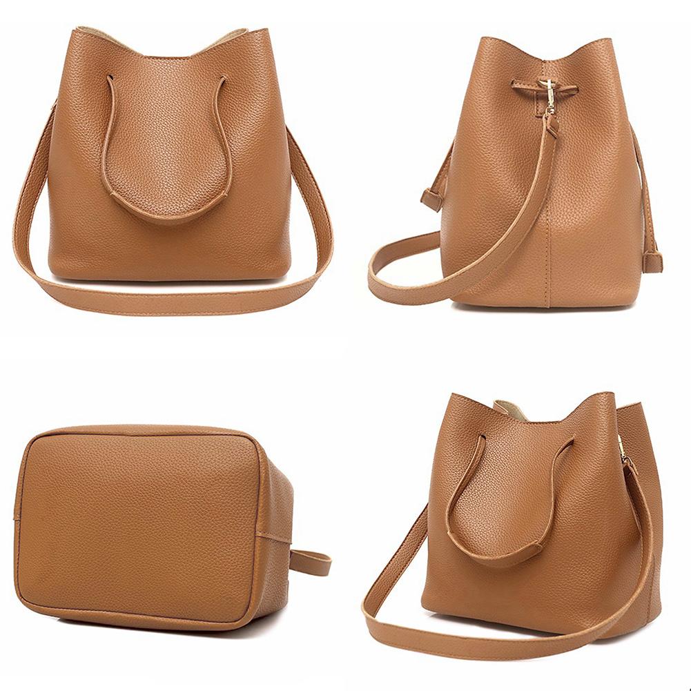 Women Leather Bag 4 Piece Set Solid Soft Messenger Shoulder Crossbody Handbags Women Leather Bag 4 Piece Set Solid Soft Messenger Shoulder Crossbody Handbags