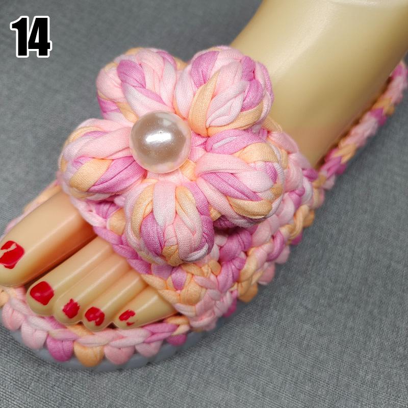 

1 Set Hand-woven Hook Soles Anti-kick Soft Rubber Soles + Wool Linen Strip Line Slippers Shoes Sandals Un-finished DIY Materials 44-45