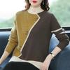 Fall and Winter Women's Thickened Knit Sweater Loose Pullover Bottoming Shirt