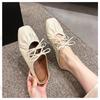 Womens Summer Shoes 2026 Summer New Comfortable Non Slip Lightweight Half Drag Shoes Outdoor Fashion Soft Sole Bow-knot Sandals