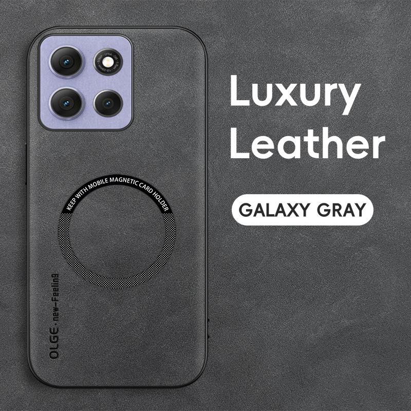 Custodia Morbida in Pelle Retro per Moto G86 G56 G06 G Power 5G 2025 Play 2024 4G Edge 60 Pro Fusion Cover con Ricarica Wireless Magnetica