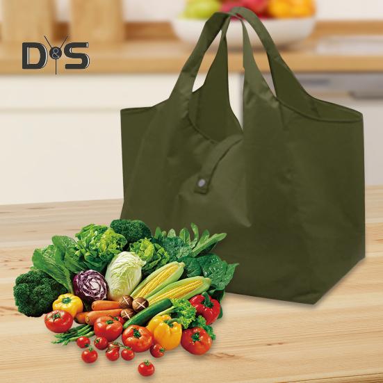 Foldable Shopping Bag Large Capacity Strong Load-bearing Waterproof Reusable Collapsible Grocery Bag Holder Tote