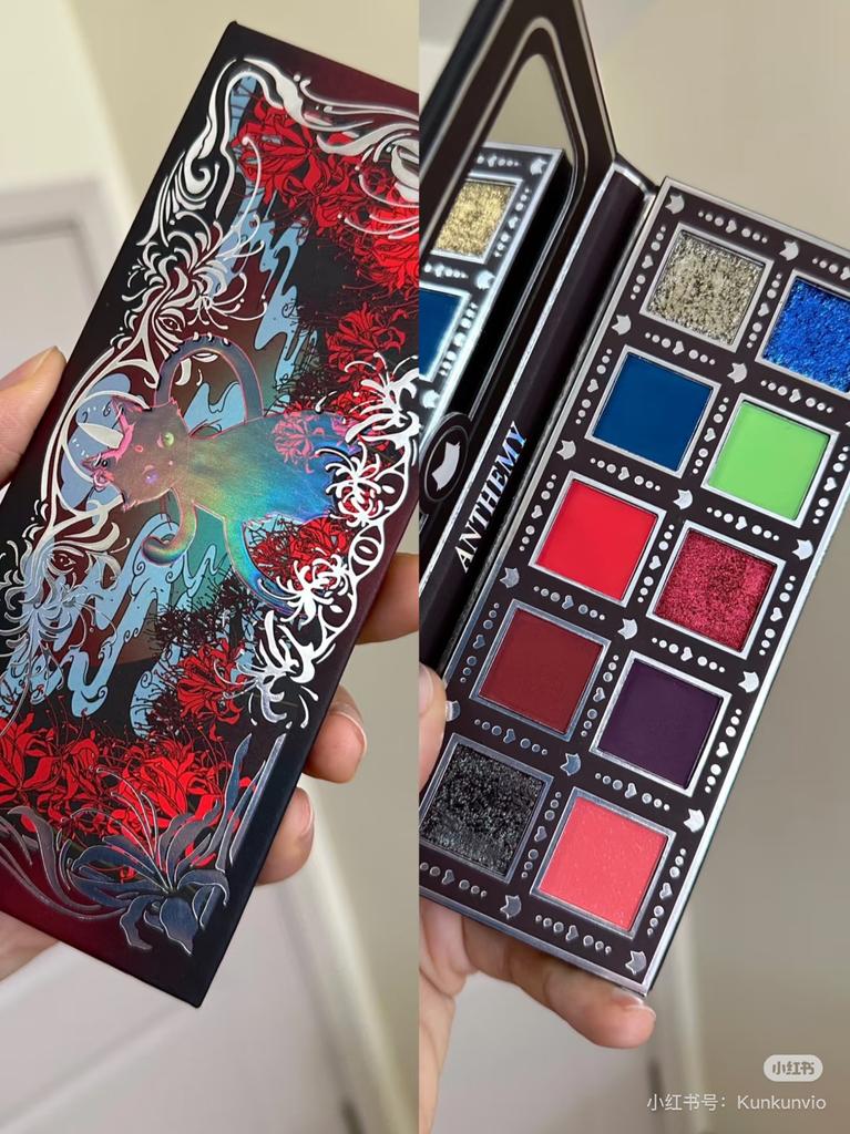 Anthemy 10 Color Eyeshadow Palette Matte Shimmer Chameleon Waterproof Long-Lasting Pearly Shiny Metal Eye Shadow Palette Make-up