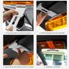 Viseira solar polarizada ajustável com visão clara, à prova de raios UV, antirreflexo, visibilidade aprimorada, peças de reposição para viseira solar de carro