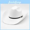 Vintage Cowboy Hat With Wide Brim For Summer Sun Protection And Breathability
