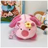 Pig Cute Capybara Panda Cartoon Plush Children Bag For School Outings And