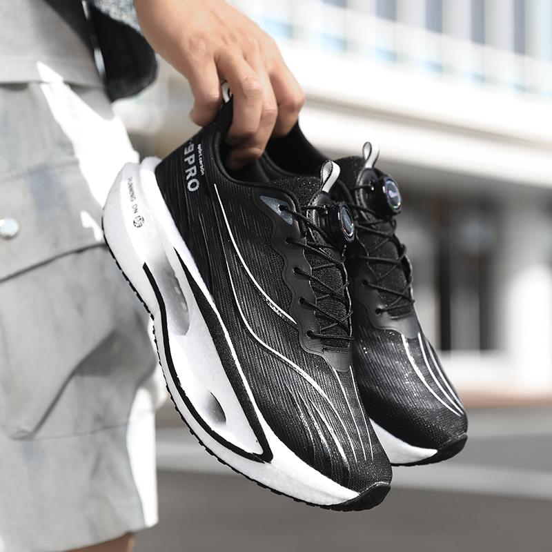 Men'S Sports Shoes Carbon Plate Running Shoes Male Marathon Sneakers Racing Shock-Absorbing Athletics Training Shoes For Women