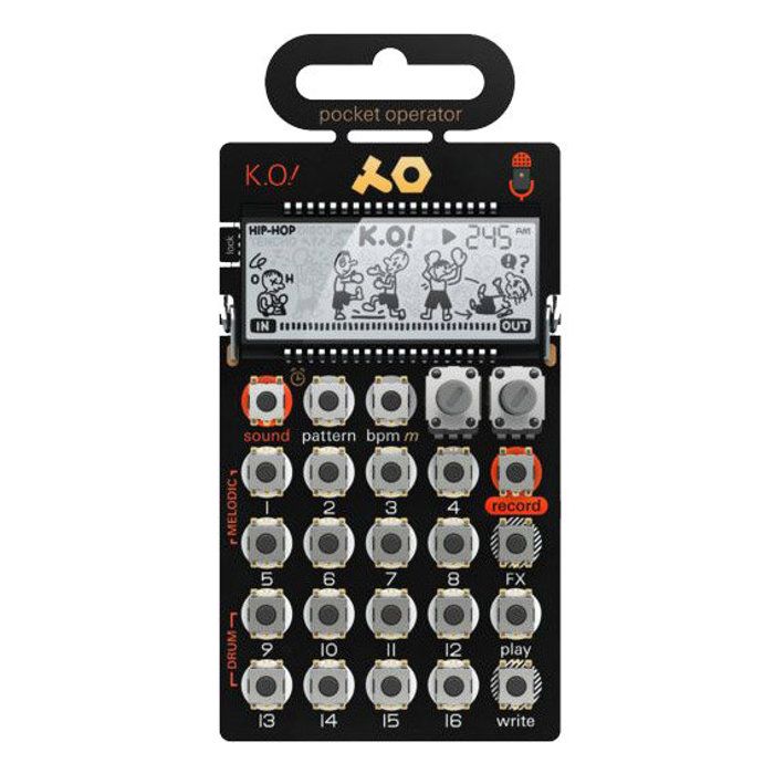 Synthétiseur de poche - teenage engineering - po-33 k.o! - noir - avancé - electronique