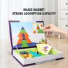 Montessori Children Intelligent Magnetic Book 3D Cartoon Puzzles Jigsaw Brain Training Game Educational Toys Kids Birthday Gift