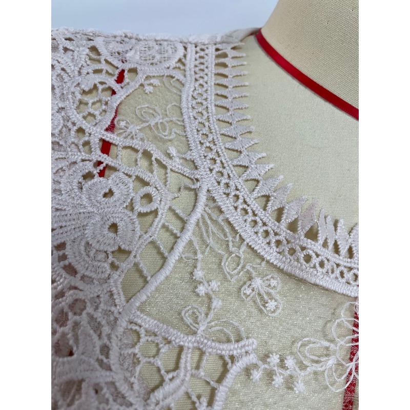 Women's Tank Tops Fashion Elegant Round Neck Lace Patchwork Loose Casual Tanks Vest for Women Spring and Summer Solid Color Crochet Office Lady Tops