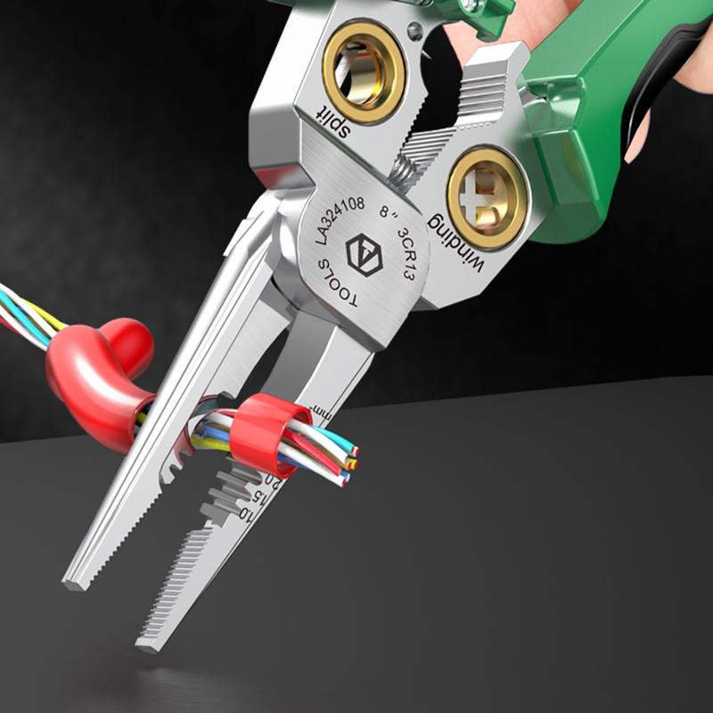 Wire Stripper Multifunctional Cable Cutting Pliers With Electricity Measurement Home Improvement Electrical Tools For Automotive