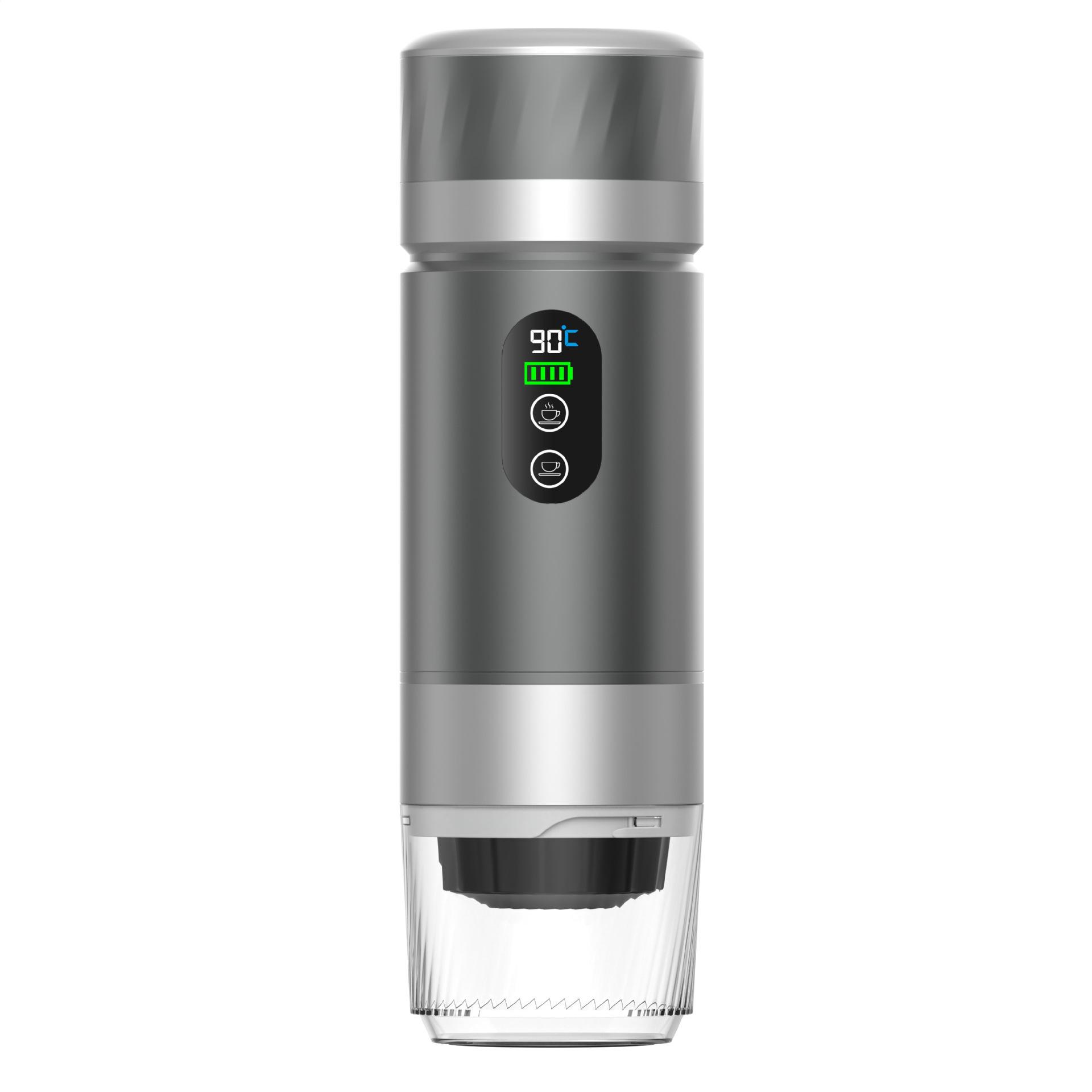 3-in-1 Portable Capsule Espresso Machine New Detachable Battery серый