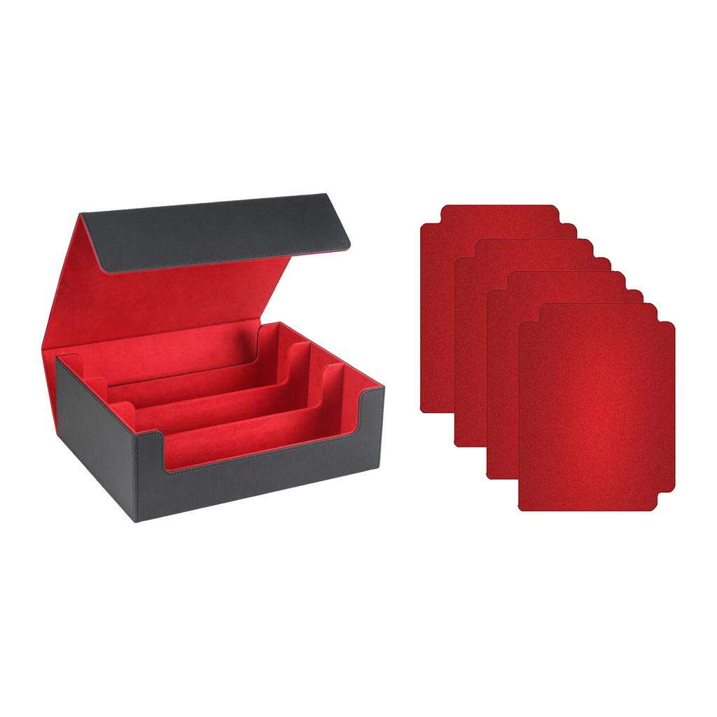 Trading Card Deck Box Gathering Card Toy W/ Magnetics Closure Game Card Storage Collectible Game Card Case Protectors Container
