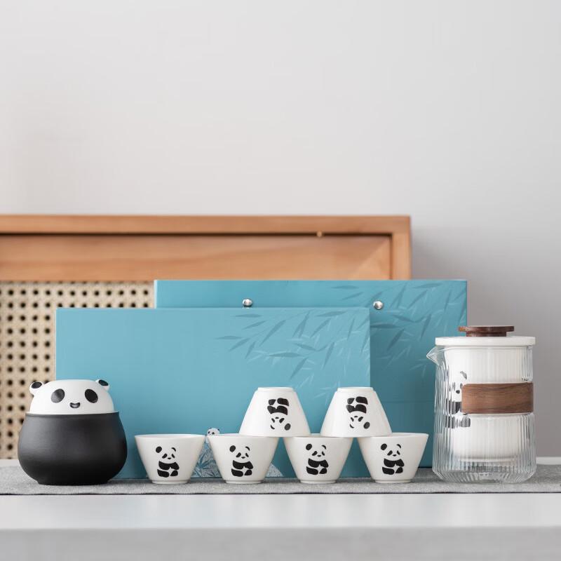 Junsun 17 A1 Panda Kung Fu Tea Set