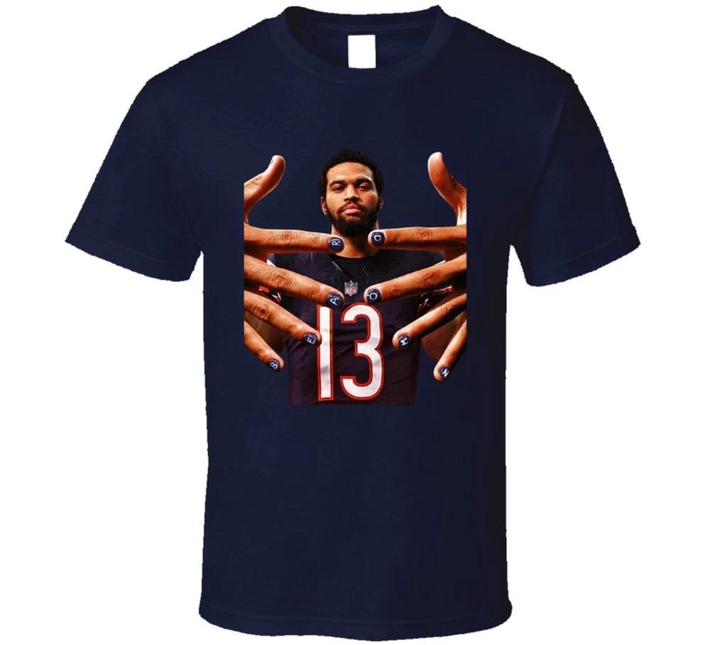 Caleb Williams Bear Down Fingers Football Fan T Shirt S
