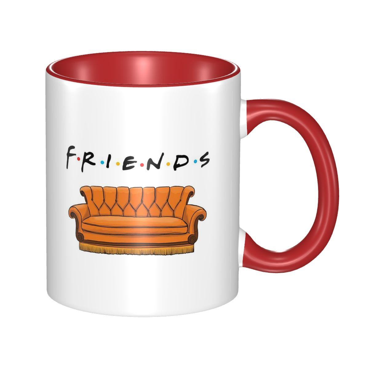 Friend TV Show Mug Funny Ceramic Coffee Cups Tea Mugs Milk Cup Drinkware Gift for Friends One Size красный