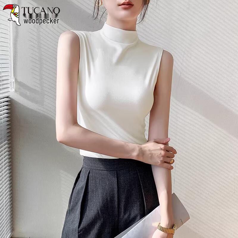 

Женский ребристый топ-майка с воротником-стойкой Plover XL