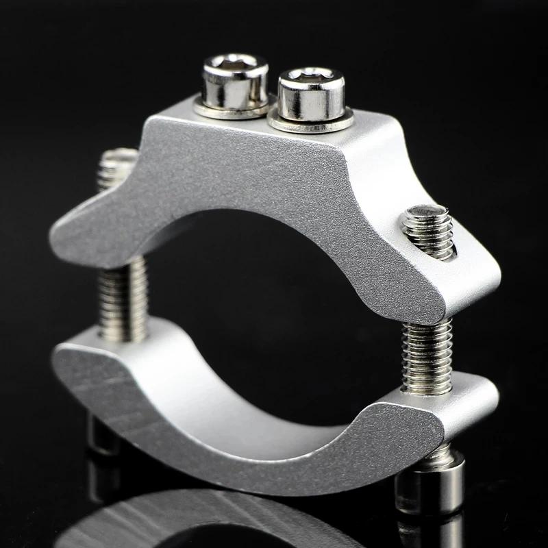 Μοτοσικλέτα Ηλεκτρονικό ποδήλατο Προβολέας Προβολέας Στερεός σφιγκτήρας Κλιπ βάσης αλουμινίου Ασημί αξεσουάρ μοτοσικλέτας