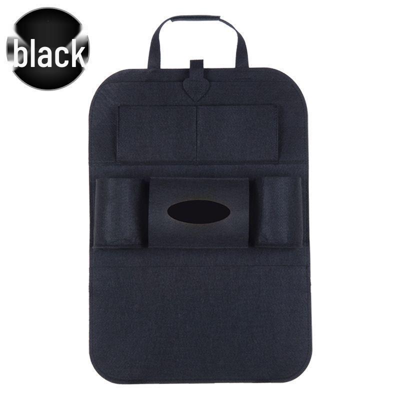 Universal Car Kick Mat & Storage Bag - Seat Protector with Tissue Box & Multifunctional Car Organizer