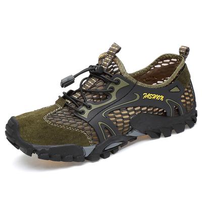 Letní prodyšné pánské turistické boty Semiš + síťovina Outdoor Muži Tenisky Lezecké boty Pánské Sportovní boty Rychleschnoucí boty do vody