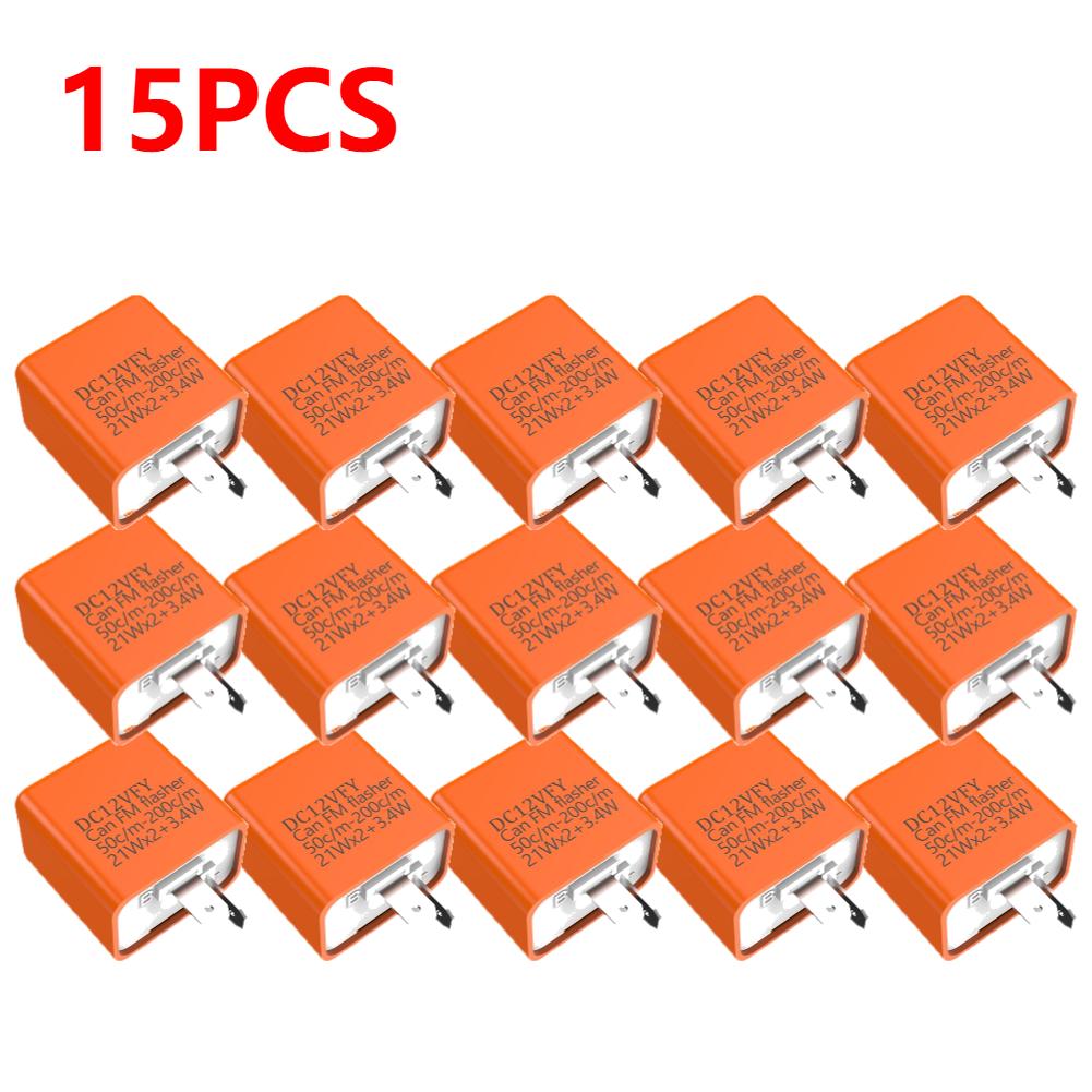 20-1pcs Fix Motorcycle Flasher High Power DV 12V Relay Adjustable Motorbike Flasher Multiple Protection LED Turn Indicator