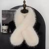 New Autumn Winter Women's Faux Fox Fur Double-sided Scarf - Stylish Versatile Thickened and Warm