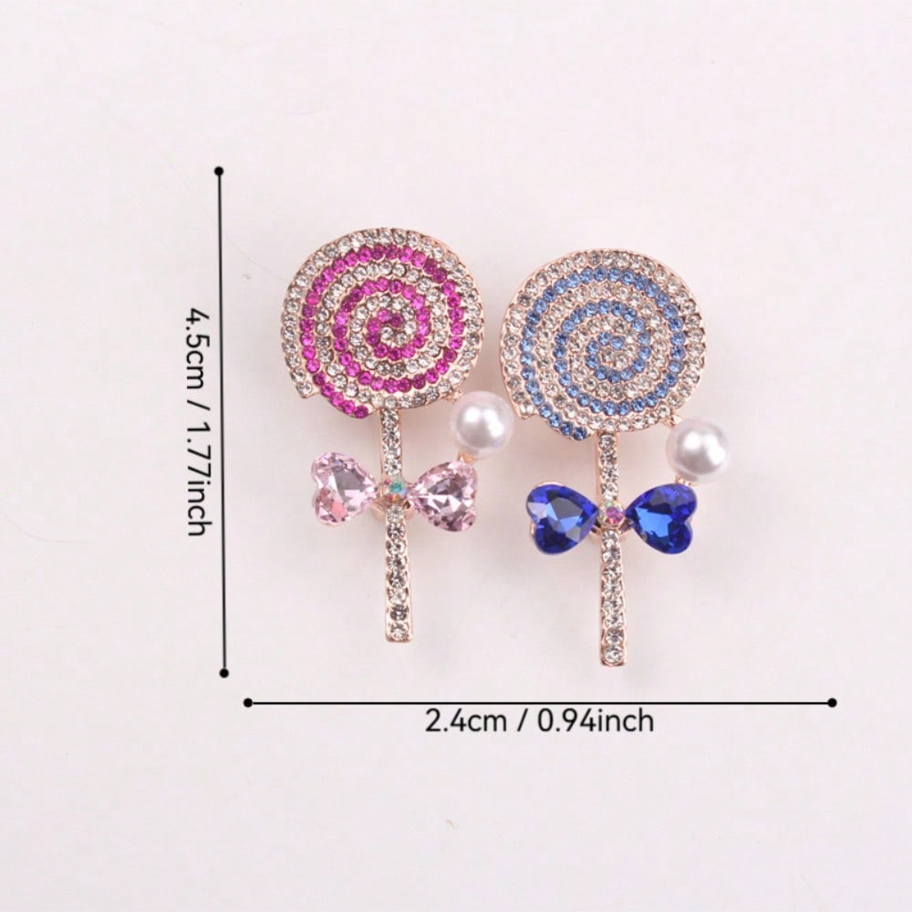 1pc Ladies' Lollipop Brooch & Pin Jewelry - Retro Elegant, Unique Design, Retro Elegant, for Scarves/Jackets, Ideal Holiday Gift