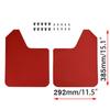 Red Universal Mud Flaps For Suzuki Mitsubishi VW LAND ROVER Toyota Nissan Jeep Mazda MX-5 Miata Mudflaps Splash Guards