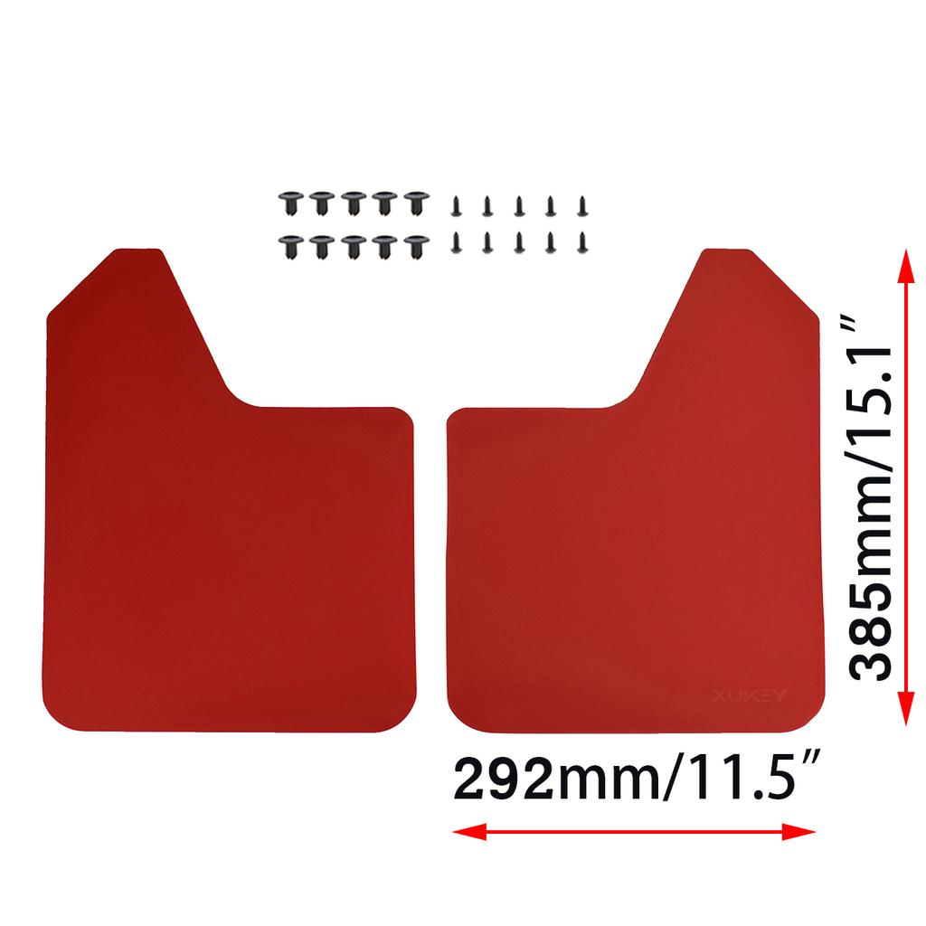 Red Universal Mud Flaps For Suzuki Mitsubishi VW LAND ROVER Toyota Nissan Jeep Mazda MX-5 Miata Mudflaps Splash Guards