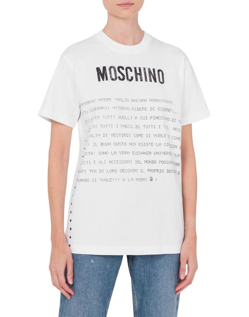MOSCHINO Archive Message Jersey T-Shirt