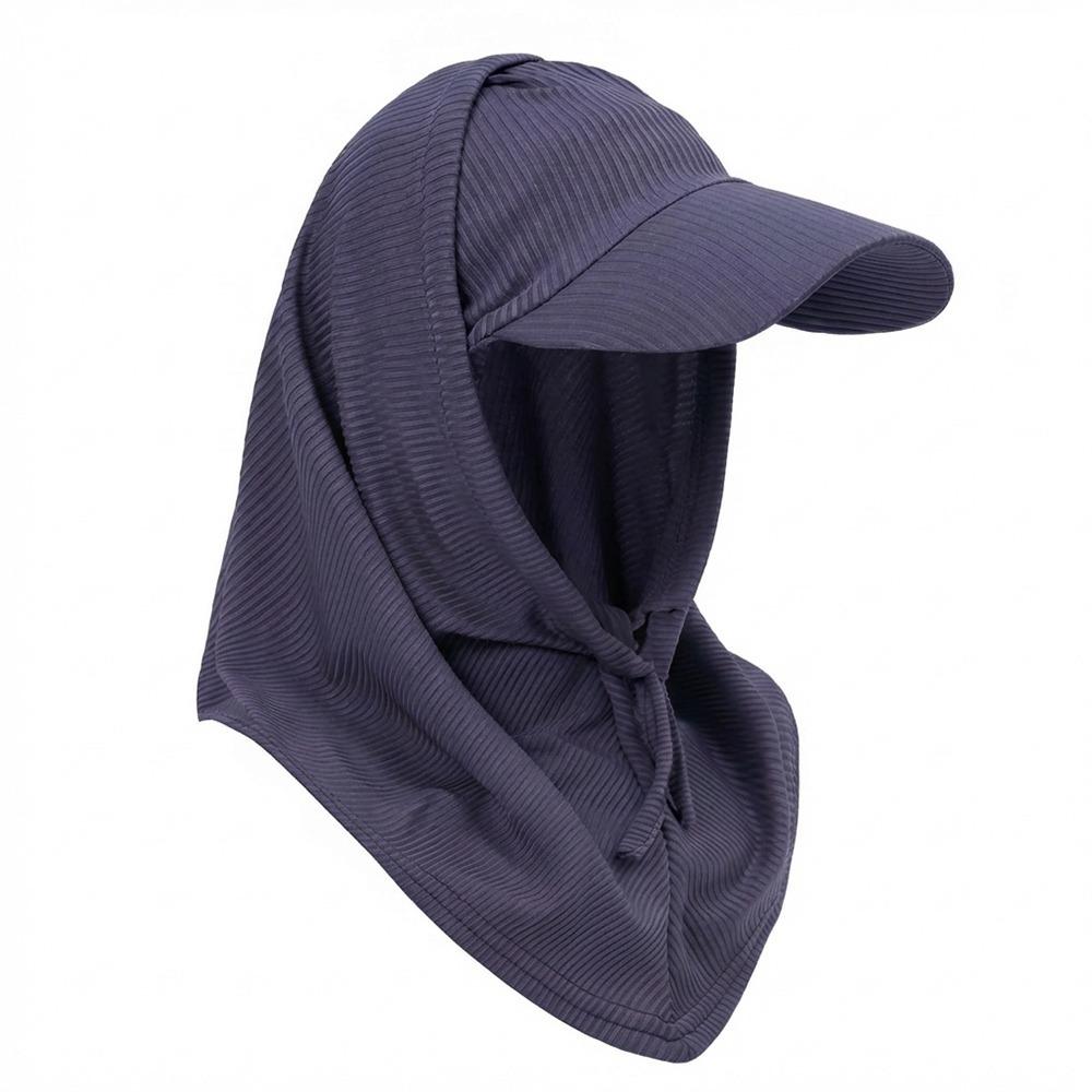 Solid Color Cycling Scarf Hijab Head Scarf Wrap Hijab Baseball Caps Muslim Turban Bonnet Women
