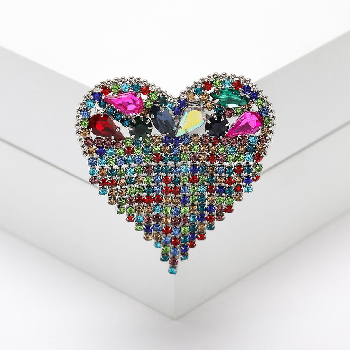 

Модный бахромчатый корсаж темперамент креативная одежда аксессуары элегантная брошь-цепочка Love Grab