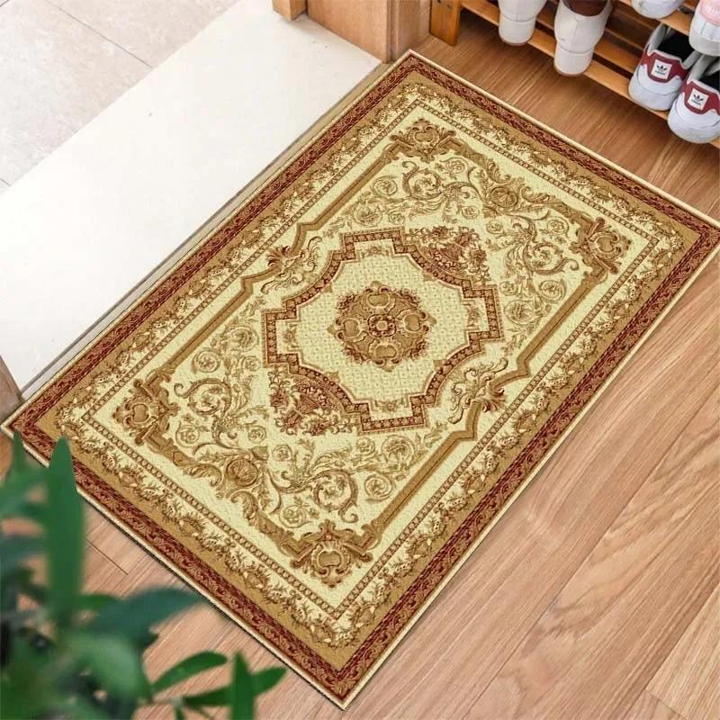 Vintage Royal Door Mat Decorative Rug for Home Entrance Living Room Bathroom Anti-Slip Suitable for Various Scenes