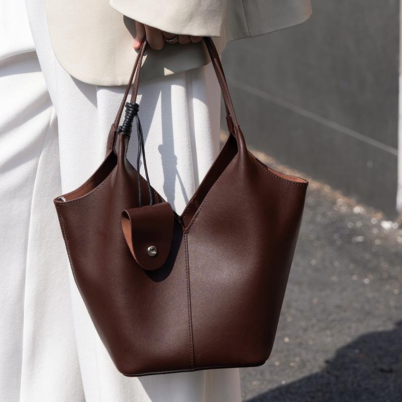 Women's Genuine Leather Large Capacity Tote Bag Handbag Luxurious Designer Style Ladies Fashiable Leisure Shopping Bags
